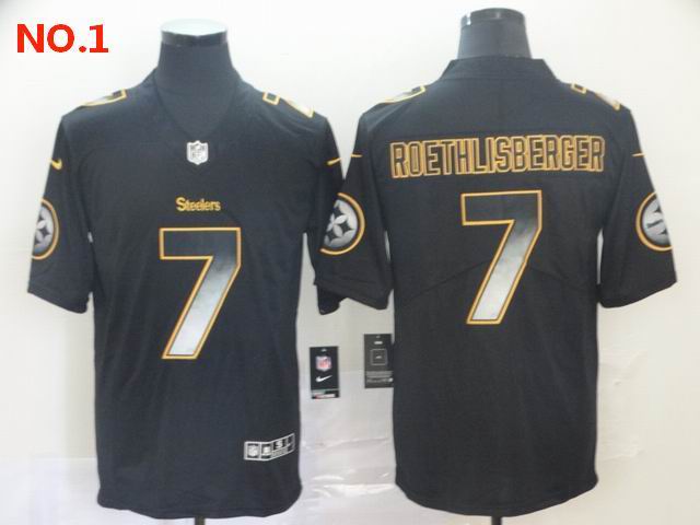 Men's Pittsburgh Steelers #7 Ben Roethlisberger Jersey NO.1;